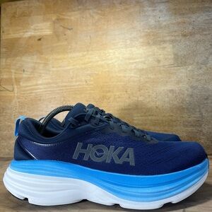 Hoka One One Bondi 8 REFLECTIVE Womens Size 11 (D) Running Shoes Sneakers Blue